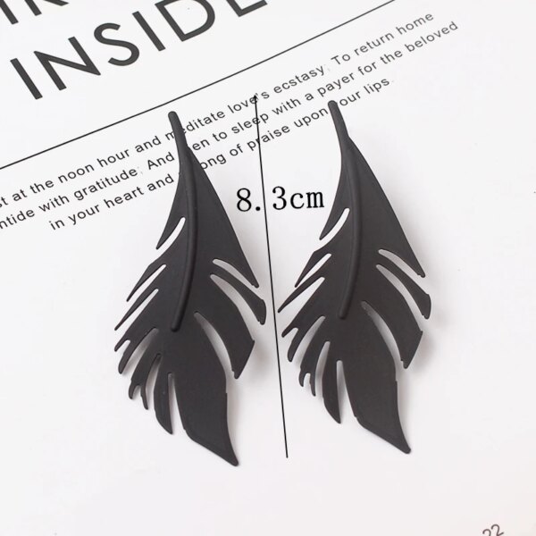 boucle d'oreille femme en forme de fleur pour femmes, bijoux de fête, de couleur noire, à géométrie ronde