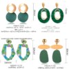 31041-235360.jpg boucle d'oreille femme de déclaration coréenne pour femmes, vert mignon arcylique géométrique Dangle