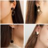 boucle d'oreille femme pendantes pour femmes et filles, bijoux Vintage, géométriques