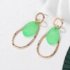 31071-05e4b8.jpg boucle d'oreille femme de déclaration coréenne pour femmes, vert mignon arcylique géométrique Dangle