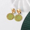 31072-ebf5c1.jpg boucle d'oreille femme de déclaration coréenne pour femmes, vert mignon arcylique géométrique Dangle