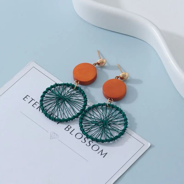 31073-e736ae.jpg boucle d'oreille femme de déclaration coréenne pour femmes, vert mignon arcylique géométrique Dangle