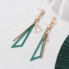 boucle d'oreille femme de déclaration coréenne pour femmes, vert mignon arcylique géométrique Dangle
