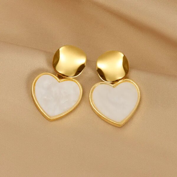 boucle d'oreille femme géométriques en métal pour femmes, boucles d'oreilles rondes en acrylique de couleur noire