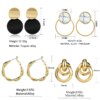 boucle d'oreille femme rondes à la mode coréenne pour femmes, pendants d'oreilles arcyques géométriques