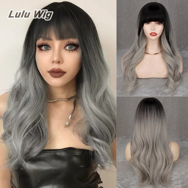 3111-9d8661.jpg Perruque synthétique longue lisse rouge vin avec frange