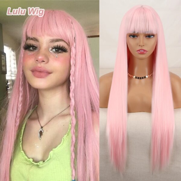 3116-125f94.jpg Perruque synthétique longue lisse rouge vin avec frange