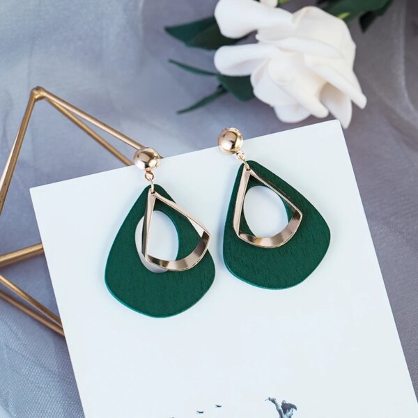 boucle d'oreille femme pendantes pour femmes et filles, bijoux Vintage, géométriques