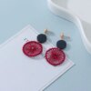 boucle d'oreille femme rondes à la mode coréenne pour femmes, pendants d'oreilles arcyques géométriques