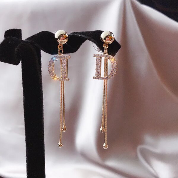 boucle d'oreille femme Coréennes Surdimensionnées à Perle Blanche, Bijoux de Mariage en Zircon Rond Doré de Style Bohème