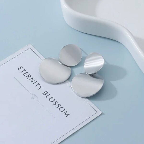 31273-7751a2.jpg boucle d'oreille femme rondes à la mode coréenne pour femmes, pendants d'oreilles arcyques géométriques