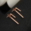 boucle d'oreille femme géométriques pour femmes, nouvelle mode, Simple, t-bar