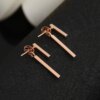 boucle d'oreille femme géométriques pour femmes, nouvelle mode, Simple, t-bar