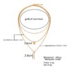 Collier femme en chaîne 3 couches pour femmes, Long pendentif Triangle ajouré, couleur or