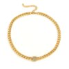 Collier femme ras du cou avec pendentif pour homme, chaîne de Tennis en strass glacés, style Hip Hop