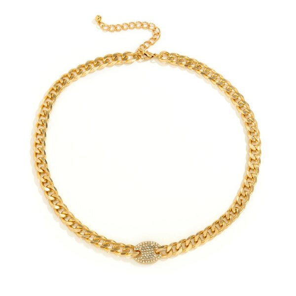 Collier femme ras du cou avec pendentif pour homme, chaîne de Tennis en strass glacés, style Hip Hop