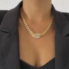 Collier femme ras du cou avec pendentif pour homme, chaîne de Tennis en strass glacés, style Hip Hop