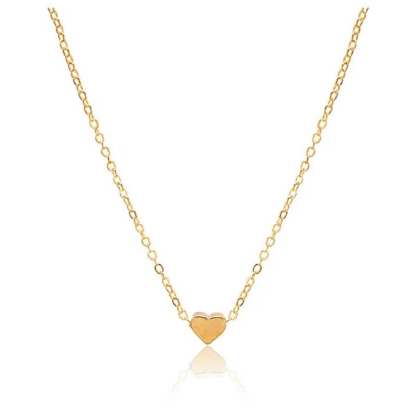 Collier femme 2 Collier avec pendentif en alliage pour femme, bijou en forme de cœur