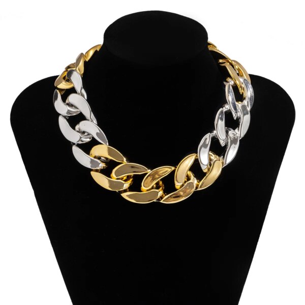 31728-efecaf.jpg Collier femme ras du cou épais en matériau CCB pour femmes, chaîne épaisse Hiphop sur le cou