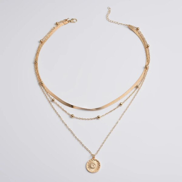 Collier femme avec pendentif Lotus en argent pour femmes, chaîne superposée, ras du cou, personnalisé
