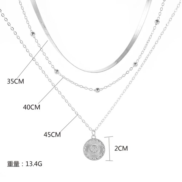 Collier femme avec pendentif Lotus en argent pour femmes, chaîne superposée, ras du cou, personnalisé