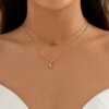 Collier femme ras du cou en forme de pétales de couleur or pour femme, bijoux, clavicule