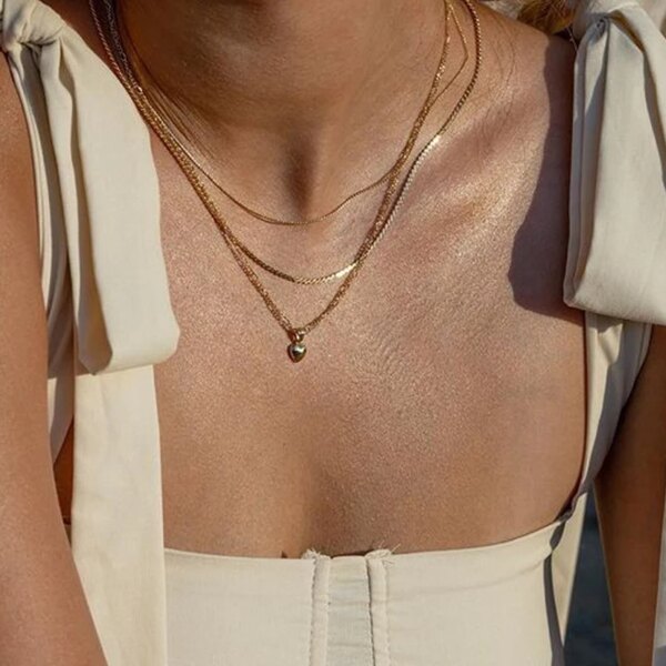 Collier femme en chaîne de perles pour femmes, nouvelle mode, Baroque, Punk, fermoir à bascule