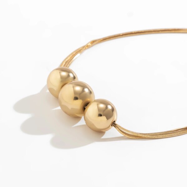 Collier femme chaîne serpent torsadé pour femmes, haute qualité, gothique, Punk, grande boule, pendentif