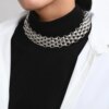 Collier femme ras du cou Punk pour femmes, Hip Hop, couleur or, collier à couches