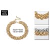 Collier femme ras du cou Punk pour femmes, Hip Hop, couleur or, collier à couches