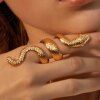 Bague fantaisie femme serpent Vintage pour femmes, ensemble de bagues gothiques