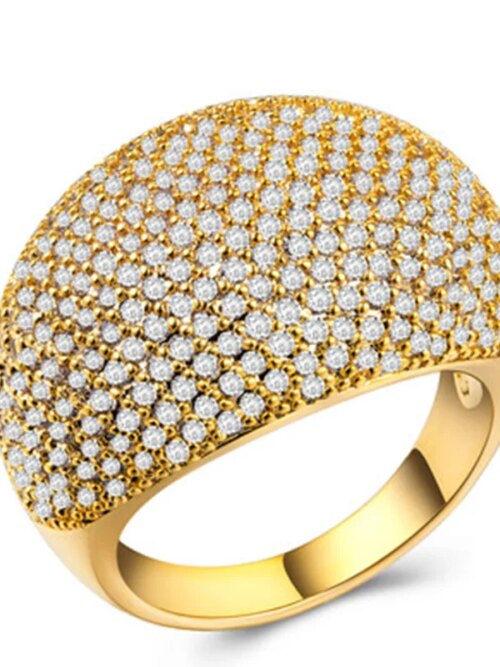 Bague fantaisie femme grandes bagues en CZ de haute qualité pour femmes
