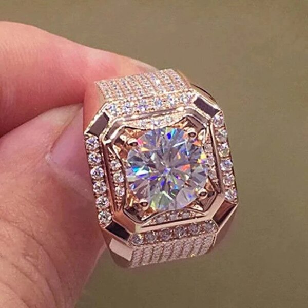 Bague fantaisie femme grandes bagues en CZ de haute qualité pour femmes