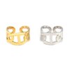 Bague fantaisie femme en Acier Inoxydable, Anneau Large de Punk Géométrique Rond Ouvert