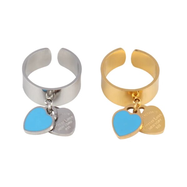 32803-aba976.jpg Bague fantaisie femme en Acier Inoxydable, Anneau Large de Punk Géométrique Rond Ouvert