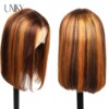 perruque femme Bob Lace Wig naturelle lisse, cheveux