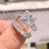 Bague fantaisie femme Hip Hop élégante de couleur or pour femmes