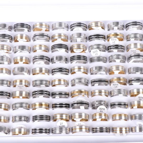 Bague fantaisie femme 20 pcs/lot Mode Classique Creux Rayure Lumineuse Hommes Femmes