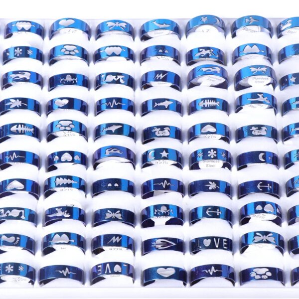 Bague fantaisie femme 20 pcs/lot Mode Classique Creux Rayure Lumineuse Hommes Femmes