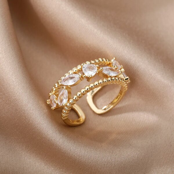 Bague fantaisie femme porte-bonheur mauvais œil bleu turc pour femmes
