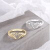 Bague fantaisie femme de mode romantique en forme de cœur pour femme, bijou de Couple