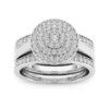 Bague de fiançailles de femme Ensemble de bagues de mariée, couleur or de luxe, forme géométrique
