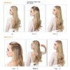 extension cheveux synthétique sans Clip, postiche Ombre SARLA artificielle naturelle
