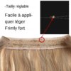 extension cheveux synthétique sans Clip, postiche Ombre SARLA artificielle naturelle