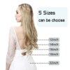 extension cheveux Synthétique Naturelles sans Clip, Faux Cheveux Artificiels Ondulés