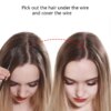 extension cheveux Synthétique Naturelles sans Clip, Faux Cheveux Artificiels Ondulés