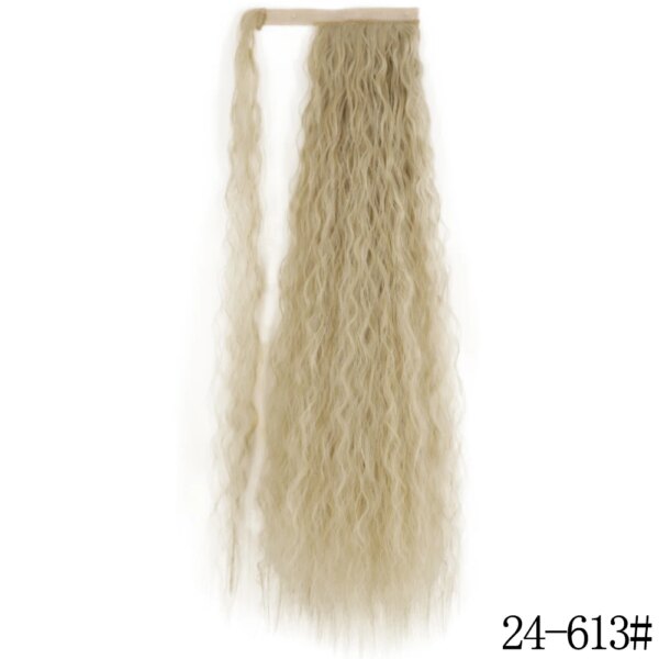 extension cheveux synthétiques, postiche longue et lisse