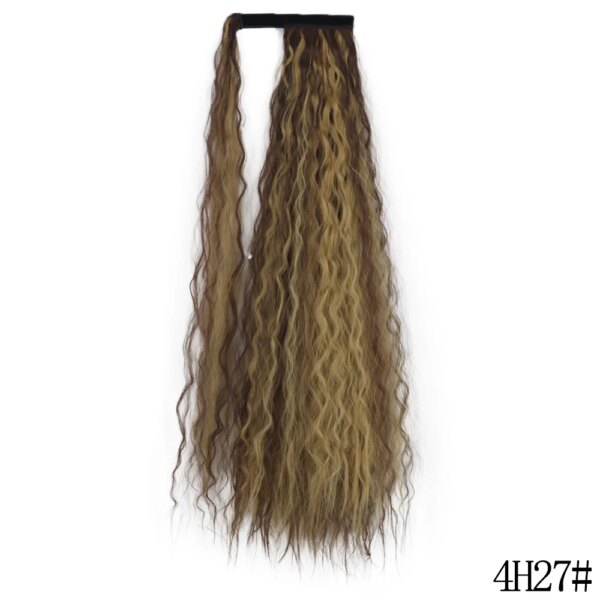 extension cheveux synthétiques, postiche longue et lisse