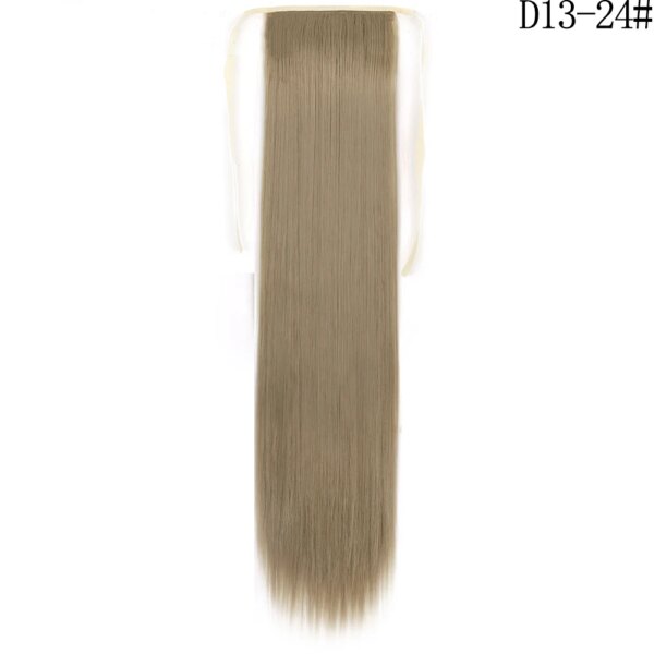 extension cheveux synthétiques, postiche longue et lisse