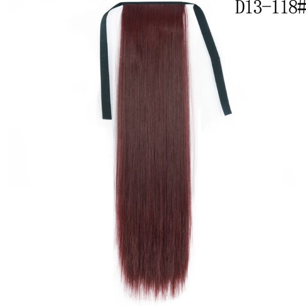 extension cheveux synthétiques, postiche longue et lisse